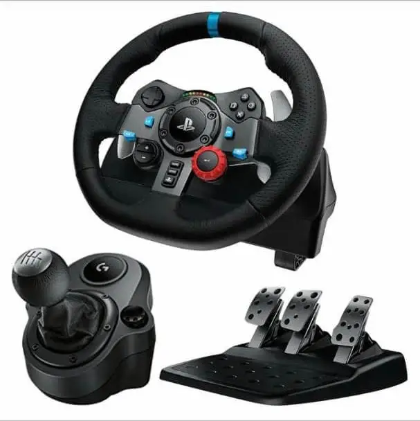 log @@ Logitech Logitech - G29 Driving Force Racing Wheel and Floor Pedals for PS5 PS4 PC Mac - Black