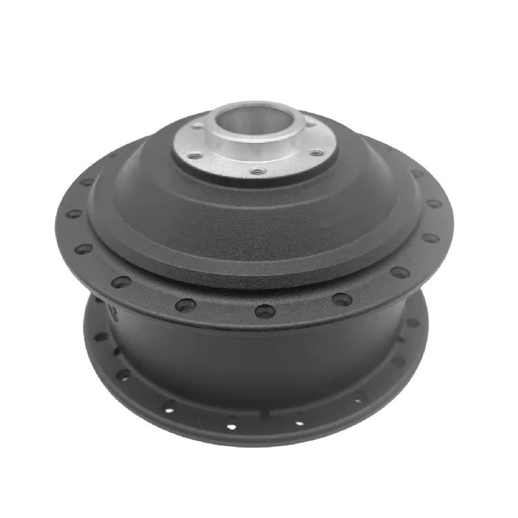 New Product Die-Cast Aluminium Alloy Electric Bicycle Front Wheel Hub Powder Pattern Motor with Applied ebike Casting Services