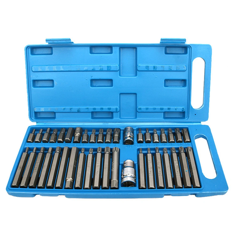 40PCS impact  Chrome-vanadium Steel Bicycle Inner Hexagon Bit Twelve Point Bits Socket Combination Set Bike Repairing Tools