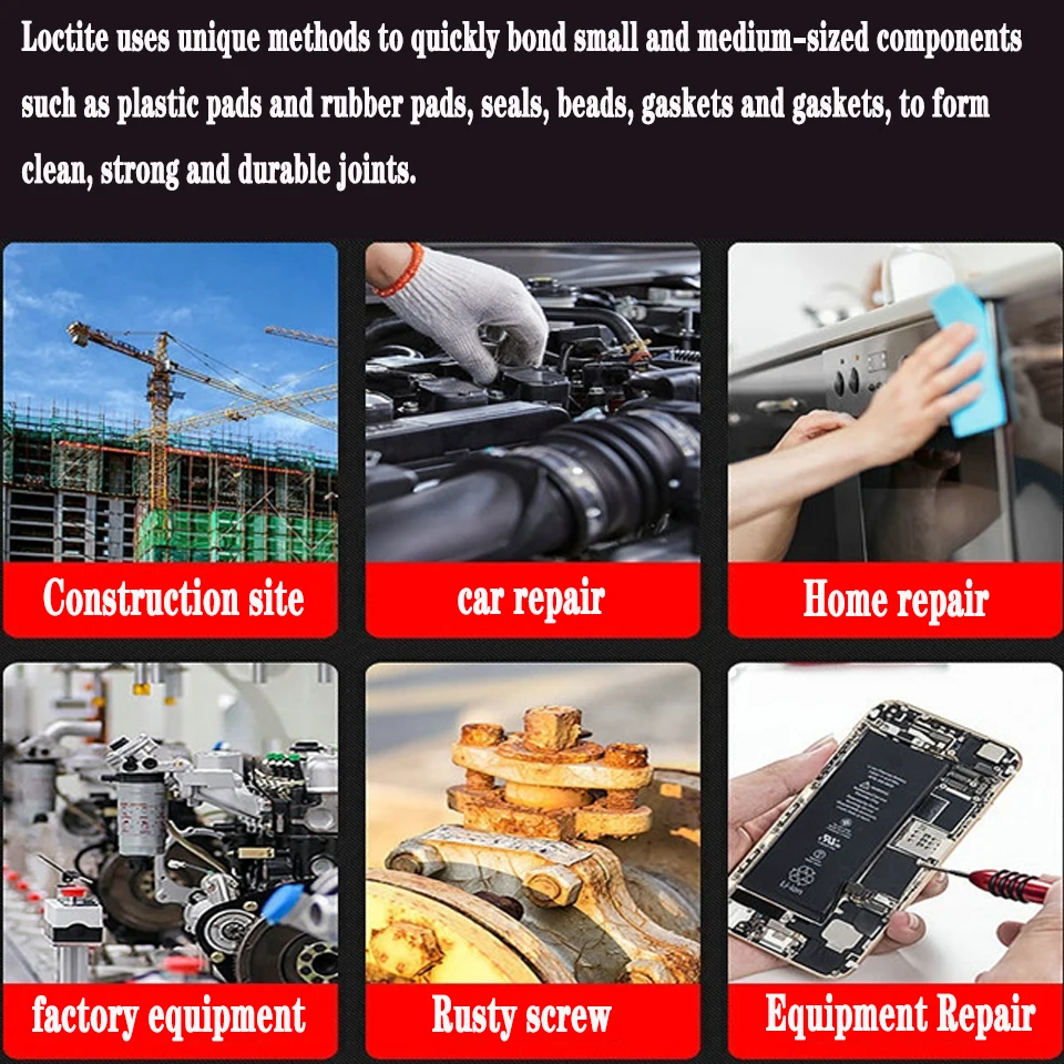 500g Super Glue Loctiter 406 495 480 403 instant glue liquid for plastic rubber metal ceramic Repairing Not whitish and odorless