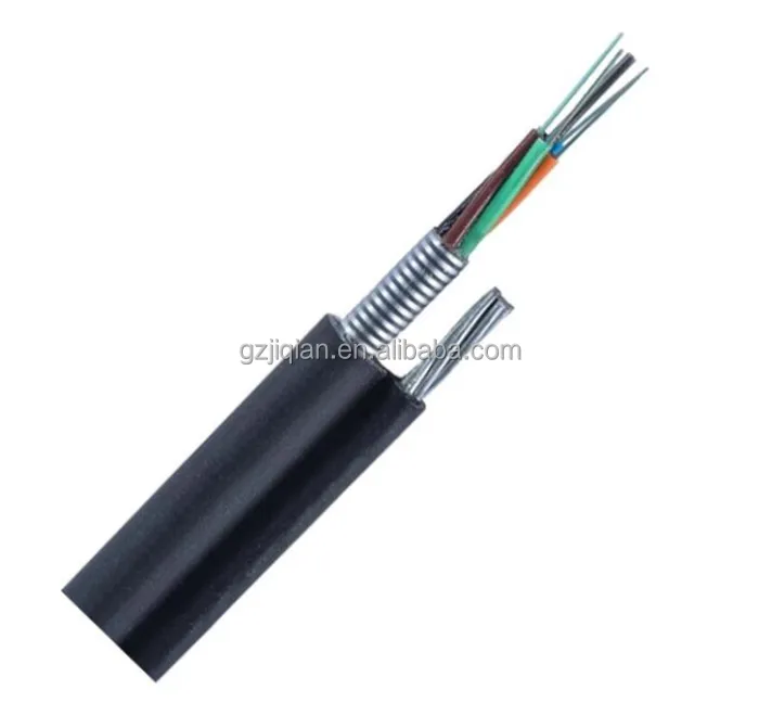Manufacturing 12 24 core  outdoor optical fiber figure 8 cable 12 core fiber optic cable GYTC8S