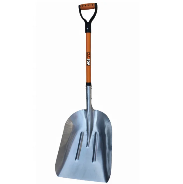 41618 Aluminum snow shovel with fiberglass handle