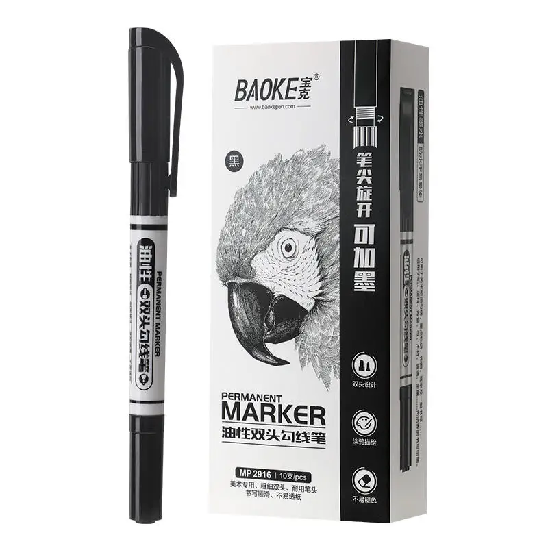 Wholesale Factory Price Dual Tip Oil Based Acrylic Art Paint Marker Set For Painting Drawing