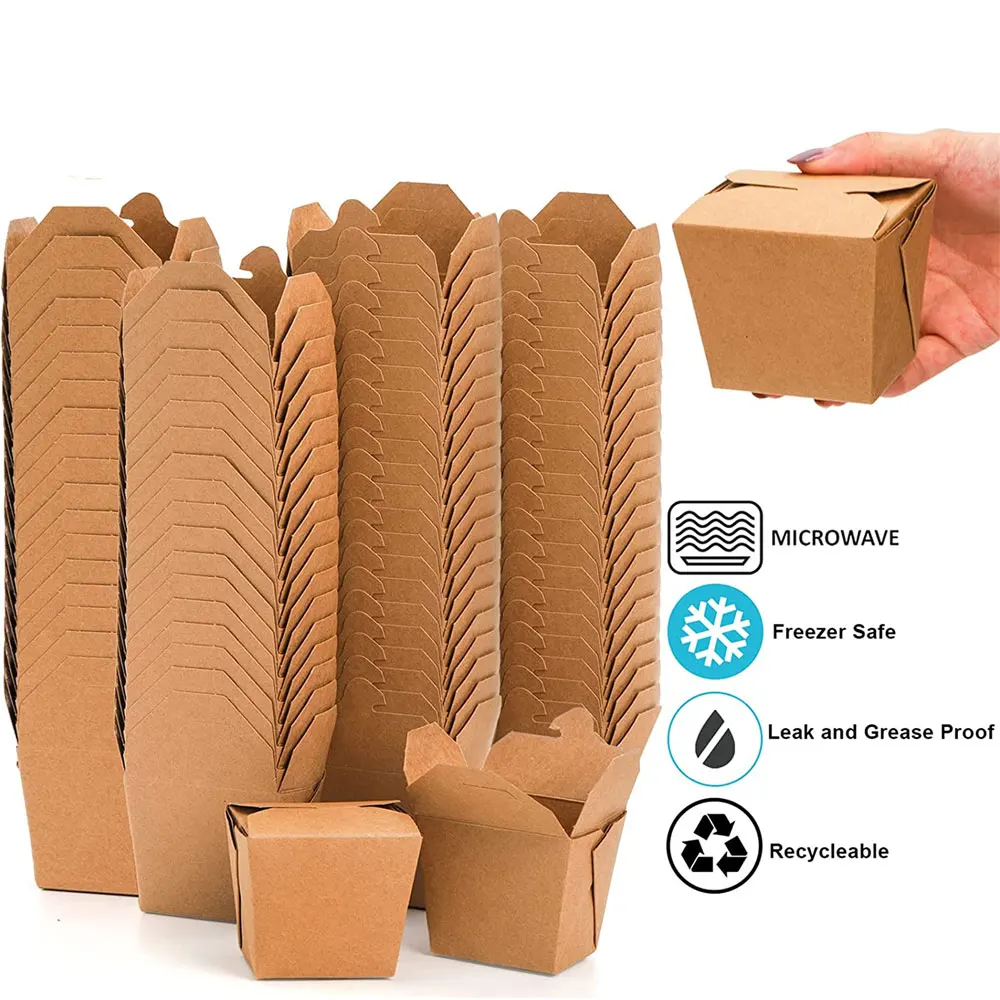 Takeaway Paper Sushi Box Sushi Packaging Box for Sushi, Chinese Take Out Box To Go Boxes Restaurant, Rice Box Paper Noodle Box