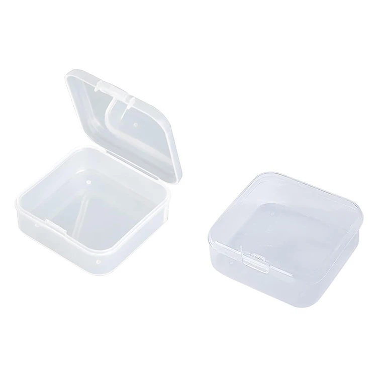 Wholesale PP Small Clear Plastic Storage Containers Storage Box with Hinged Lid for   Storing Crafts Jewelry