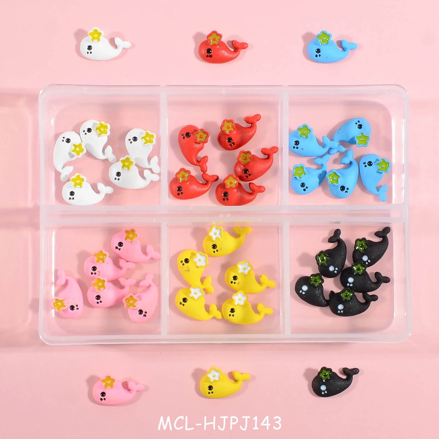 Hot sales 3d snake nail charms metal nail flower planet bow nails charms box