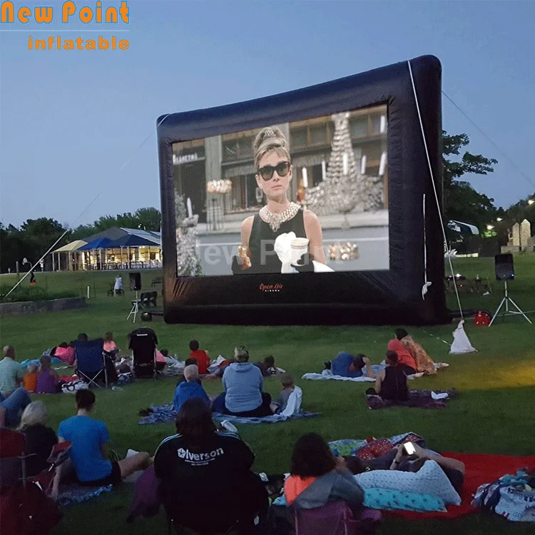 
China hot sale outdoor giant inflatable movie screen for advertising 
