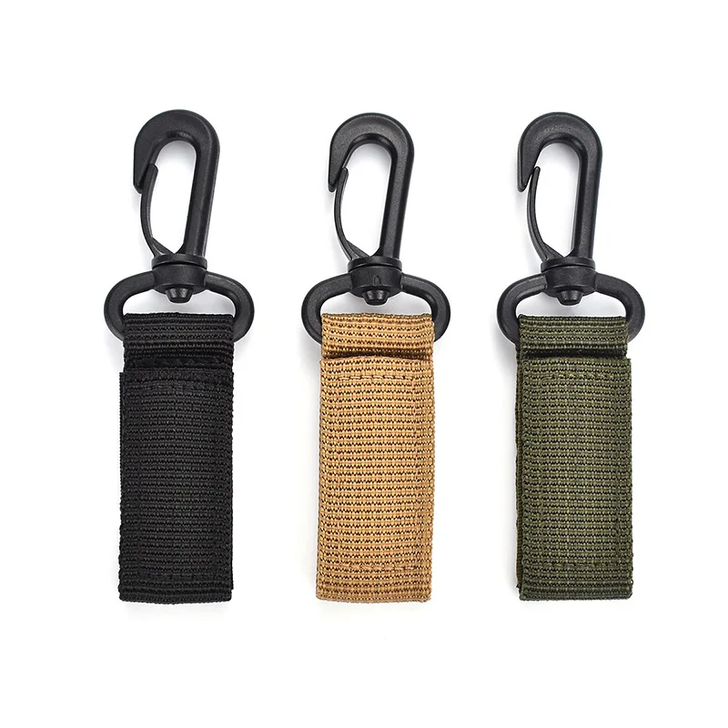 Wholesale Outdoor Tactical Molle Webbing Buckle Climbing Belt Swivel Carabiner Clip Hook Hunting Quick Release Accessories