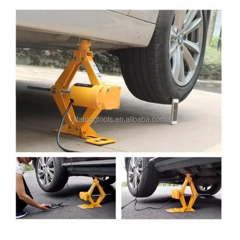 Electric Scissor Jack Vehicle Tools 3Ton Wholesale 12v DC Hydraulic Car Jacks