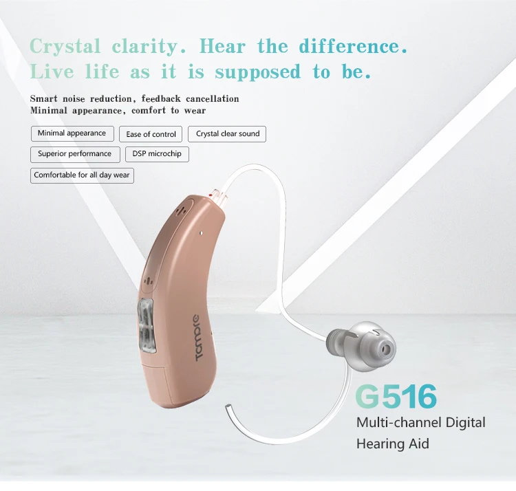 16 Channels Programmable Digital I phone Android APP Control For Seniors and Adults Rechargeable Hearing Aids With Bluetooth