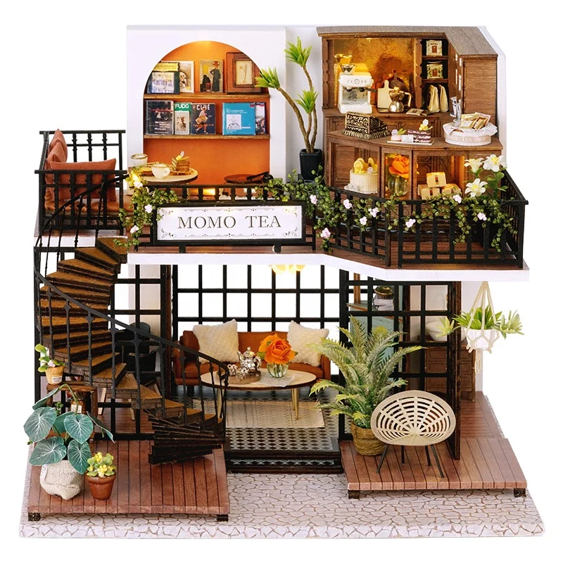 Miniature Dollhouse DIY Wood Crafts 3D Puzzle House