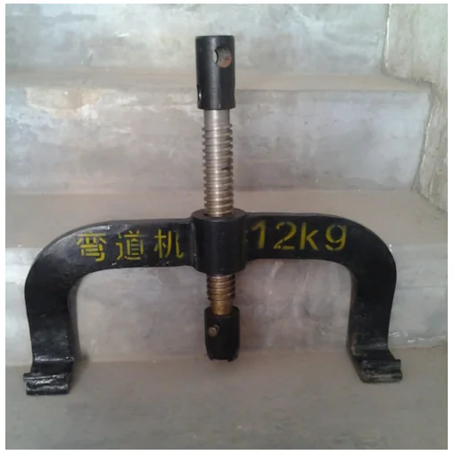 manual type rail bender used for bending 12kg/m light rail track