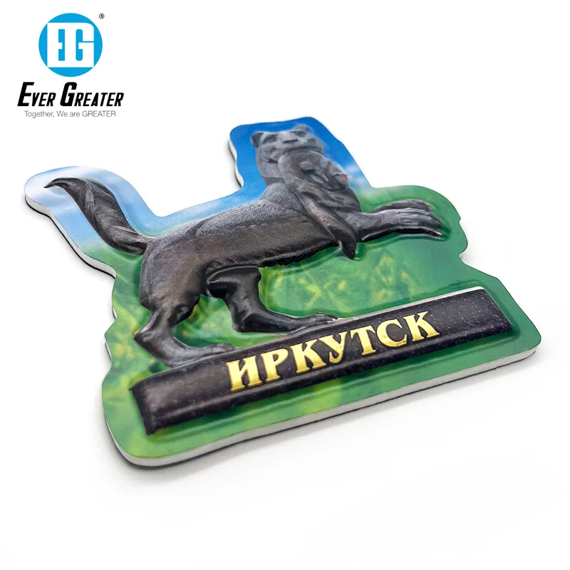 Hight Quality Travel Souvenirs Cities EVA 3D Fridge Magnet PVC 3d embossed Promotional Fridge Magnets