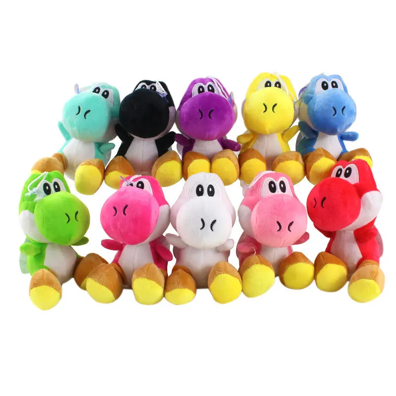 17cm 10 Colors Mario Bros Plush Doll Sitting Yoshi Plush soft Stuffed Toy Kids for claw machine