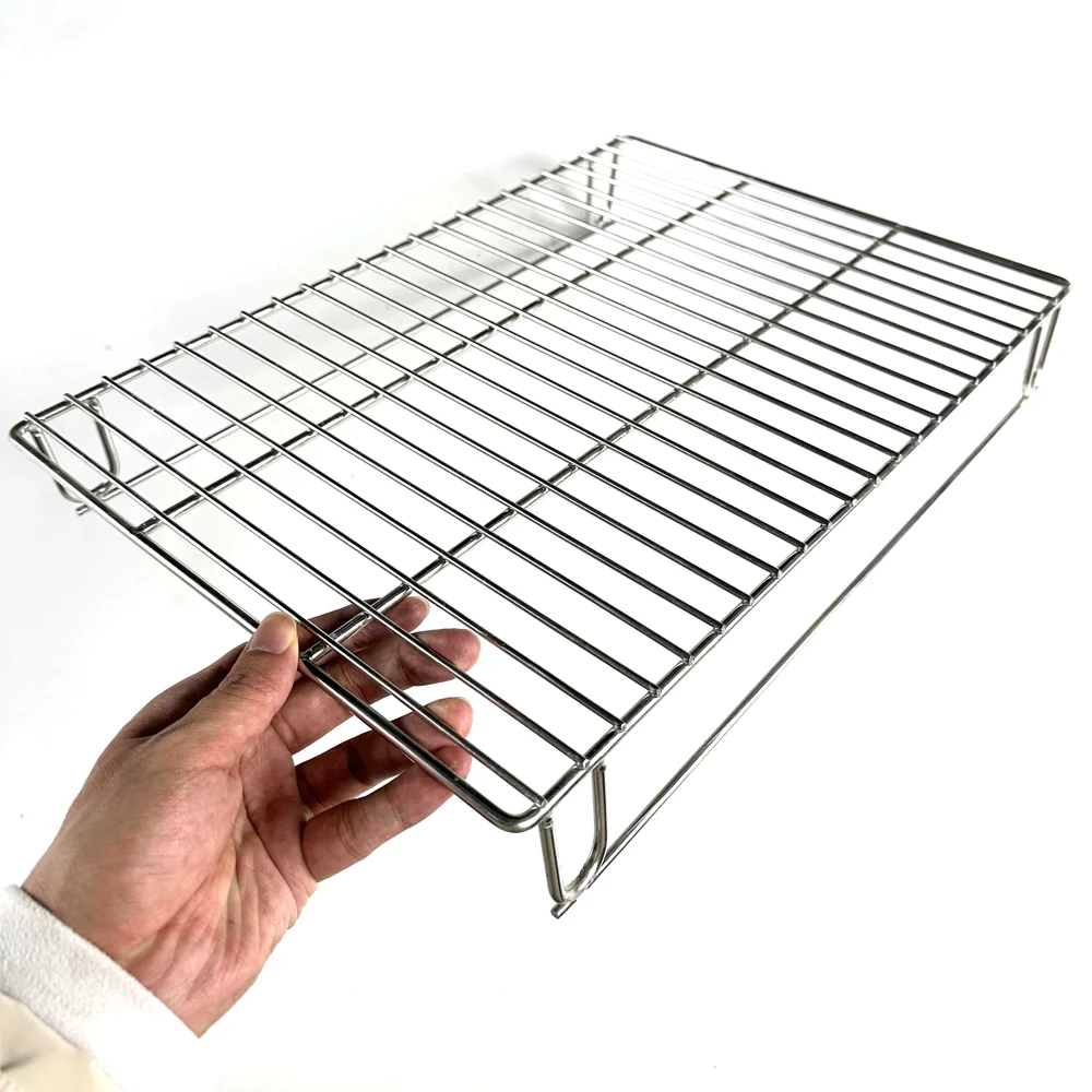 Custom-made Customized size wire mesh welding tray 304 stainless steel with high temperature resistance for oven baking
