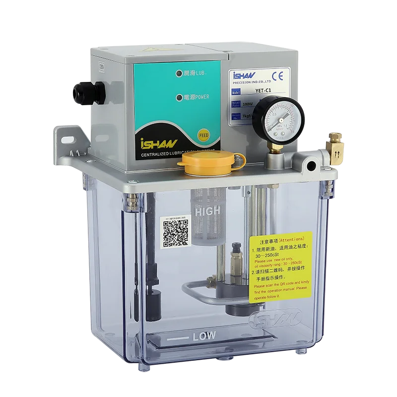 Factory Direct Sale Oil Lubrication Pump Electric Lubricator External PLC Control YET-C1 3L Thin Oil Resistance