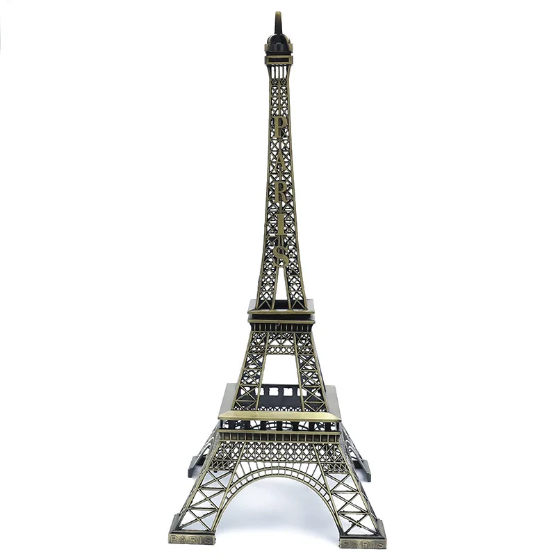 European iron crafts Paris Eiffel Tower architectural model office decoration home metal ornaments
