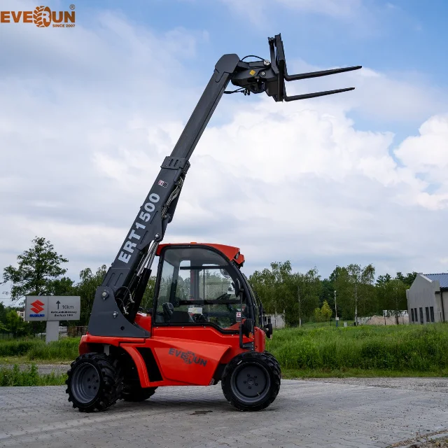 EVERUN Customized ERT1500 1350kg Hydrostatic Transmission Construction Telescopic Loaders