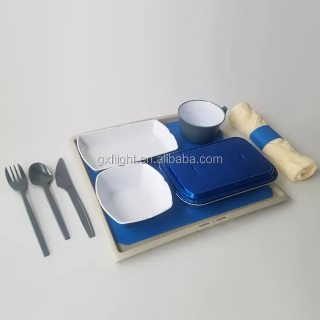 Plastic ABS Reusable Tableware For Airline