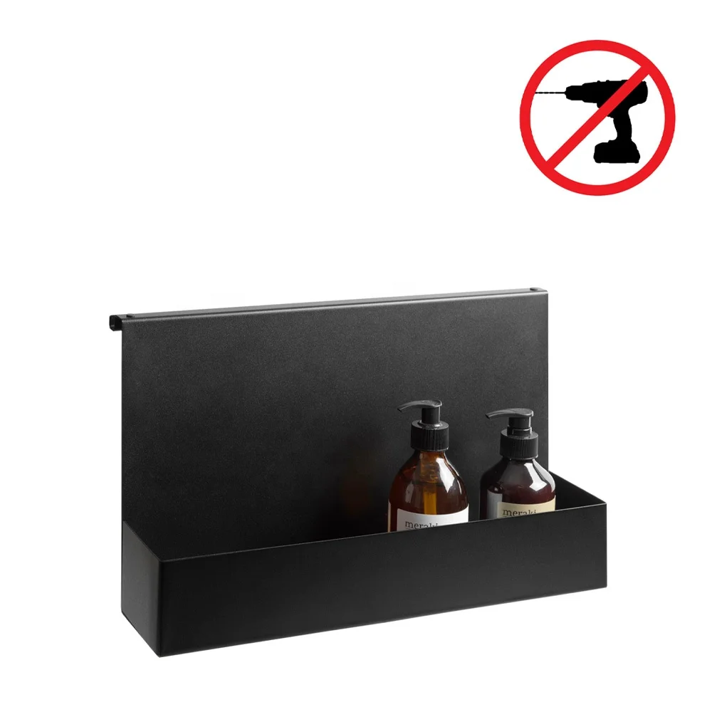 Lakeso Bathroom Shelves Drill Free Sturdy Rust Proof Hanging Shower Organizer Shelf Storage Rack