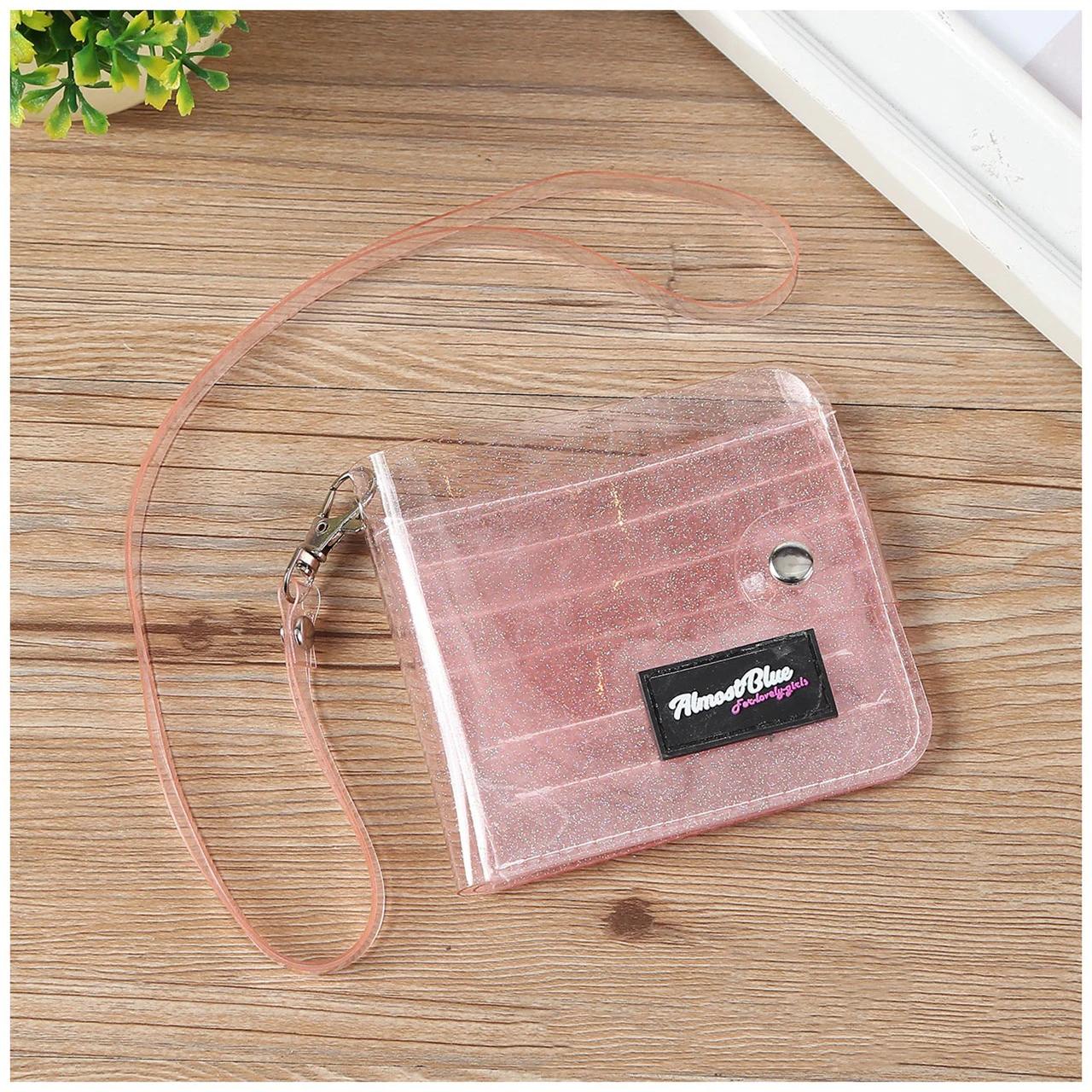 New transparent PVC jelly coin purse card holder girl small wallet bus card holder folding small wallet fashion passport wallet