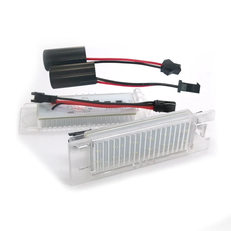 LED License Number Lamps Plate Lights for Opel Astra H J Corsa C D Insignia Tigra B Twintop Vectra C Zafira B OPC