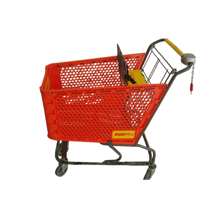 Wholesale plastic Shopping cart Grocery Cart push market Supermarket Shop Trolley