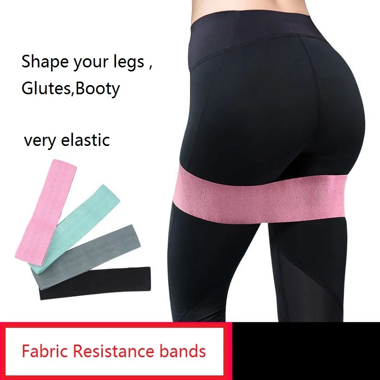 Fabric Hip Resistance Band Custom Logo Yoga Gym Glute Exercise band for Legs Booty fitness band china manufacturer wholesale