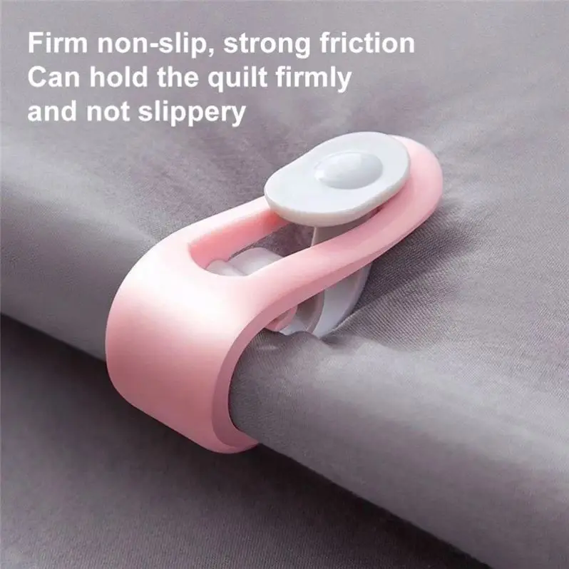 6Pcs Portable Anti-Skid Bed Sheet Carpet Quilt Cover Corner Clip Duvet Cover Clamp Needle-Free Mattress Fastener Buckle Holder
