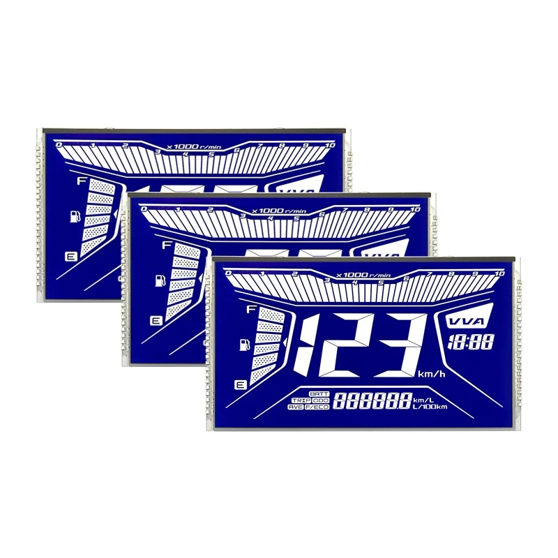 custom lcd manufacturer segment display Cheap price HTN screen  fstn va lcd 7 monochrome segment lcd display module