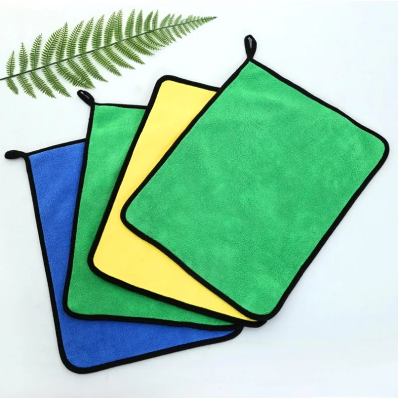 Factory Price Coral Fleece Wash Microfiber Cloth Car Cleaning Microfiber Towel Car Drying Absorbent Towel 400GSM