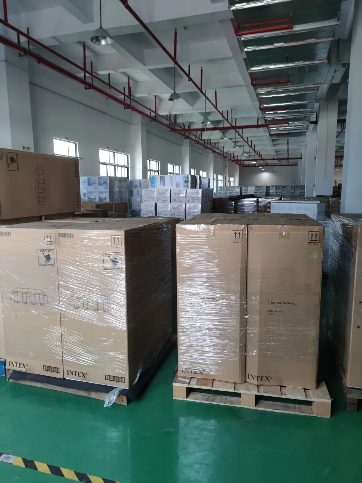  Многоместный стеллаж для труб INTEX 26368 24x12x52 дюйма прямоугольная наземная рама комплект