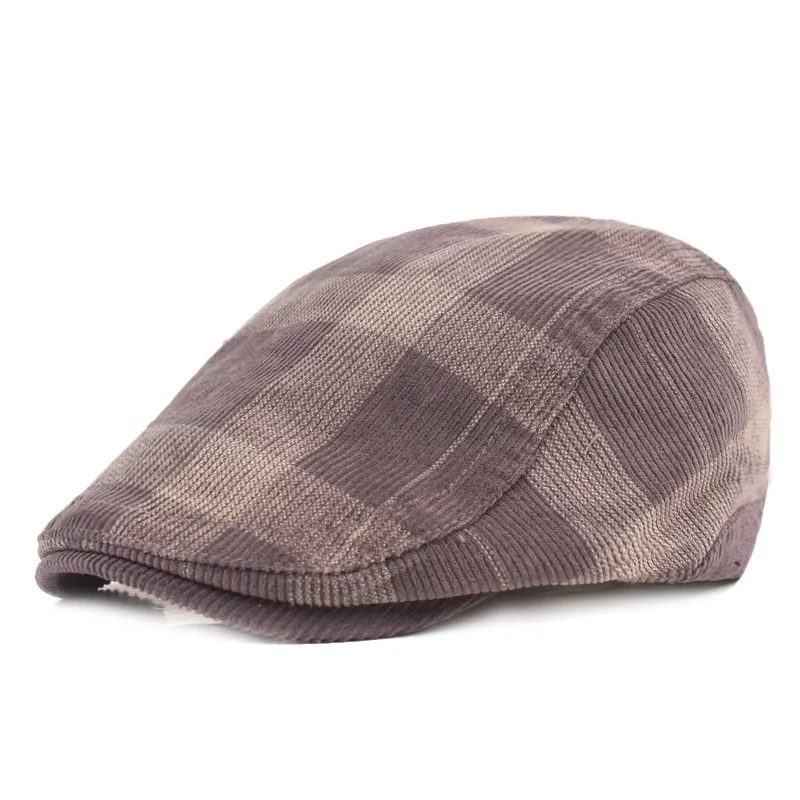 Wholesale Unisex Corduroy Ivy Cap Vintage Velvet Beret Hat Mens