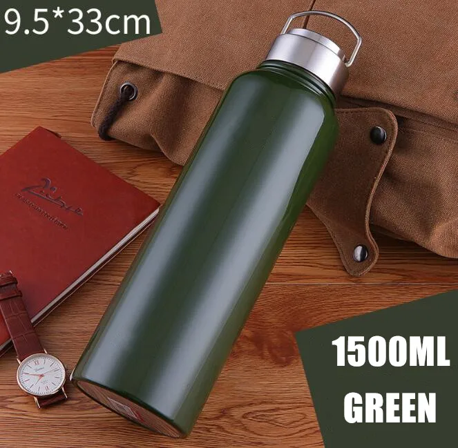 BPA Free Multi-color 350ml 500ml 750ml 1000ml vacuum insulated stainless steel leak-proof double wall hot sport water bottle