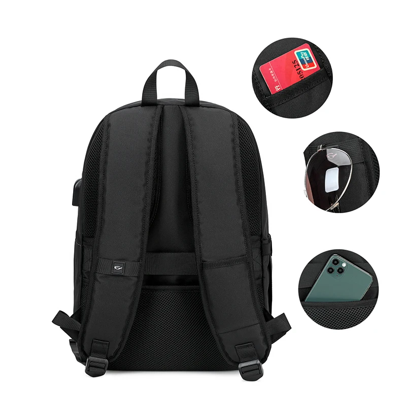 Daily Unisex Online Buy Bag Custom Backpack with Logo for Outdoor Hiking Travel Polyester Fashion Waterproof Backpack Oxford SKV