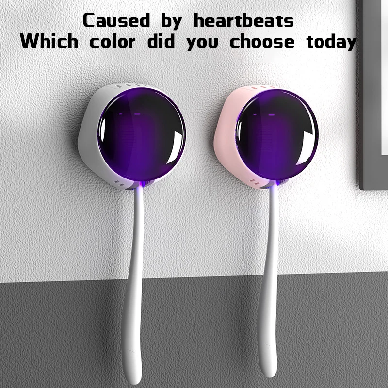 UVC Toothbrush Sterilizer Portable Rechargeable Toothbrush Disinfection Sanitizers Box Travel Home Mini Toothbrush Sterilizing