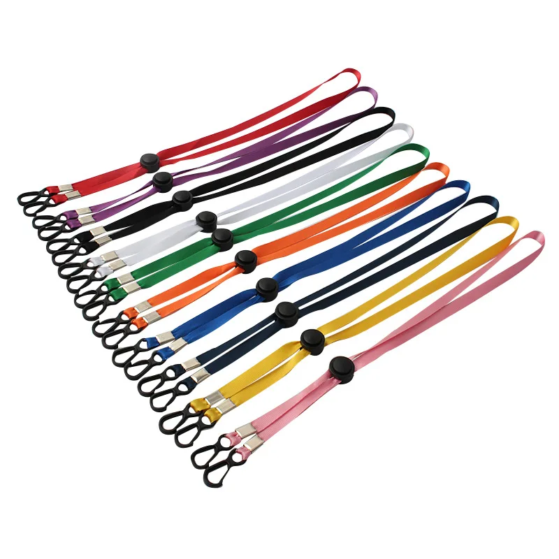 
Comfortable to Wear Polyester Straps, Width 8mm Kids Women Men flat Lanyard for M ask/ 