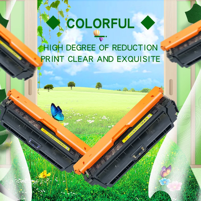 Картридж с тонером XINYU 508A CF360A CF361A CF362A CF363A серии M553 для HP Color LaserJet Pro M552 M577