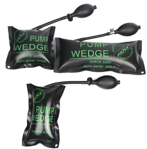 
KLOM PUMP LOCKSMITH TOOLS Hardware Auto Air Wedge Airbag Pick Set Open Car Door inflatable pry bar and leveling tool 