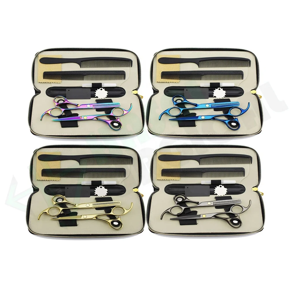 High quality Japan professional New Green barber hairdresser scissor & thinning scissor by Hasni Surgical CE / ISO