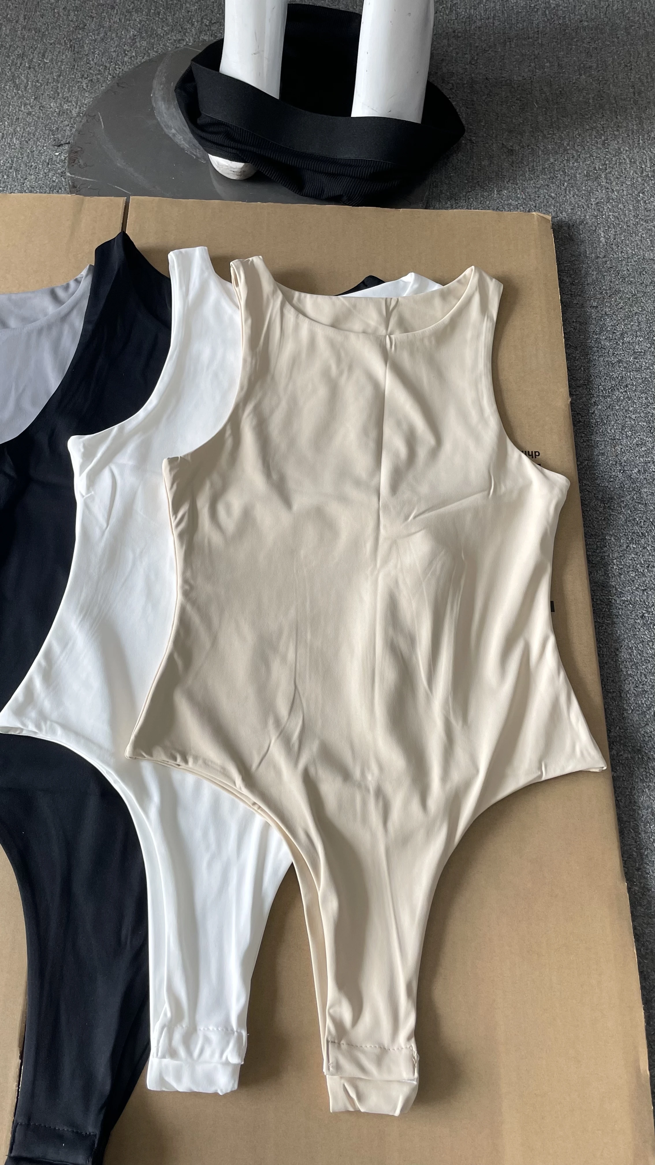 wholesale custom logo high quality american summer 2023 thong bodysuit for women s clothing nylon spandex tank top bodysuit