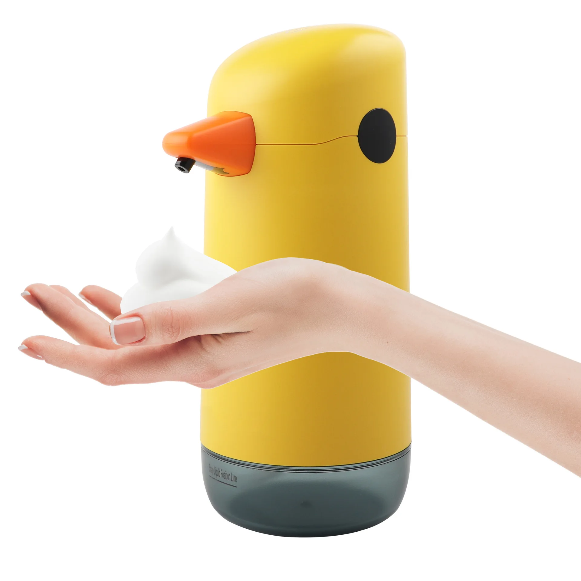Multicolor Kids Automatic Soap Dispenser Duck-Shaped Touchless and Desktop-Friendly