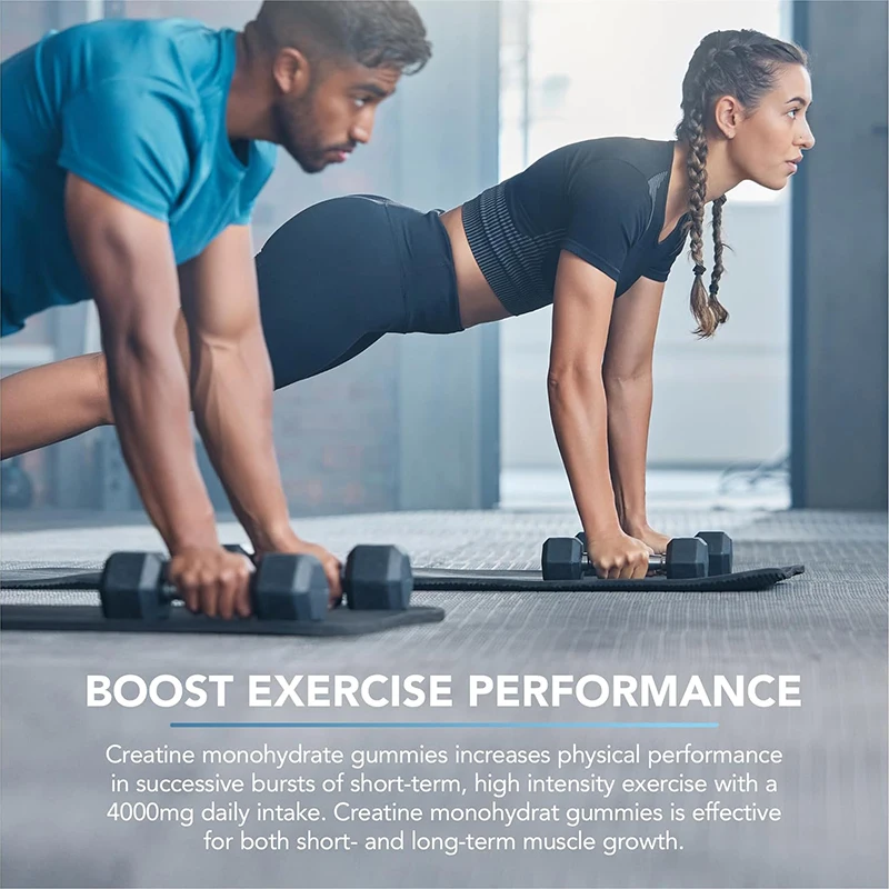 Supply OEM Private SupportsMuscle Growth Bulk blueberry flavour Creatine Monohydrate Gummies