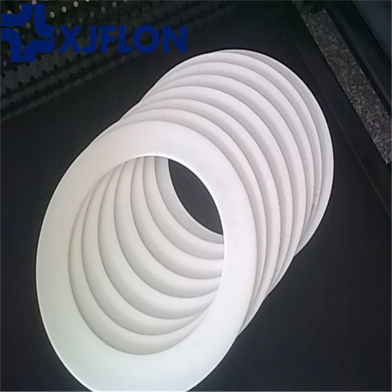 custom raschig ring ptfe spacer backup rings seal white ptfe flange gasket sheet production compressor piston o rings