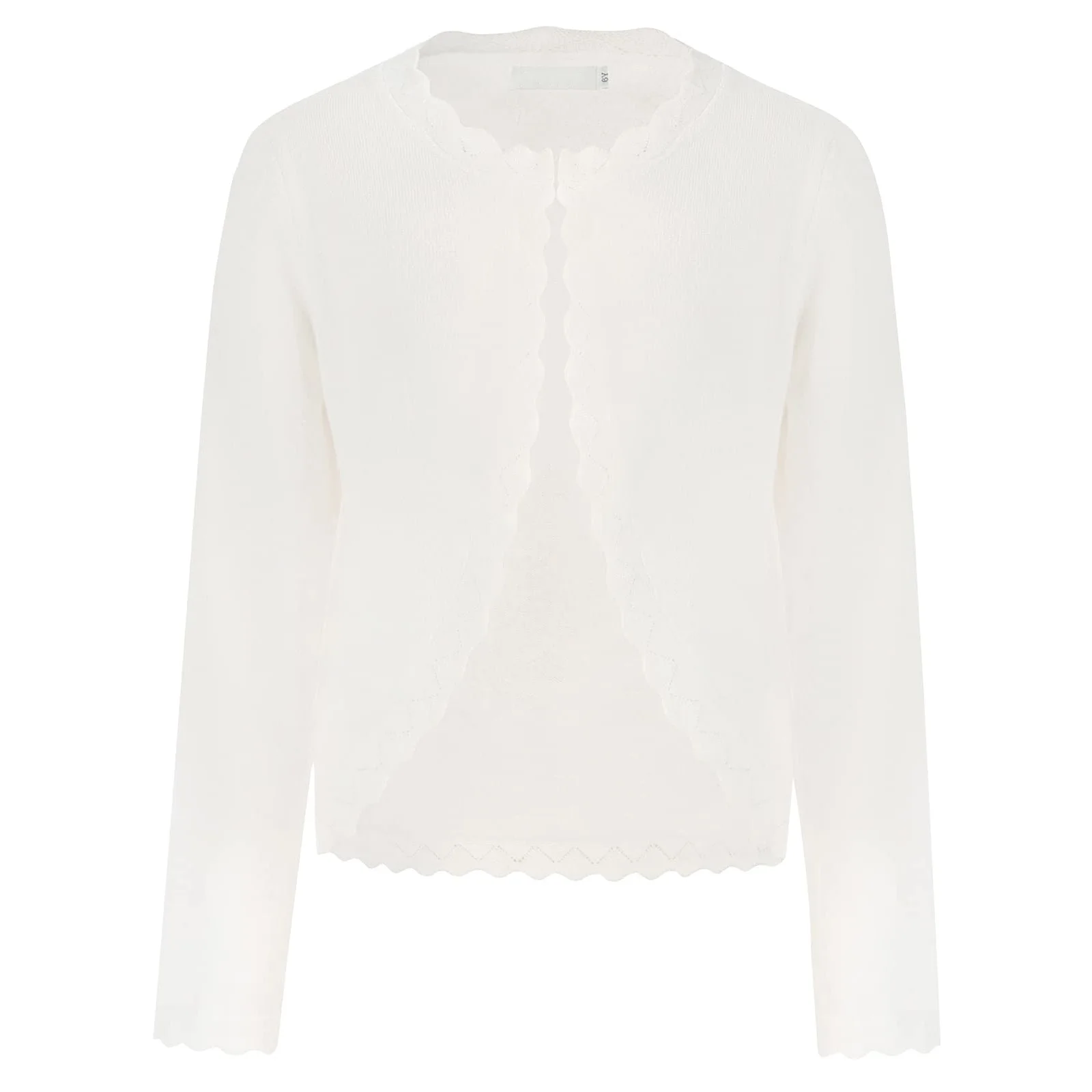 Girls Knit Long Sleeve Open Front Bolero Shrugs