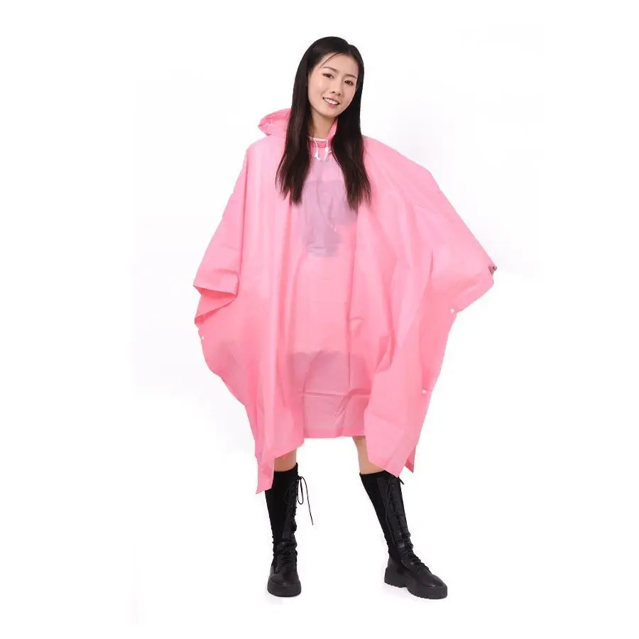 
High quality PEVA rain poncho for adults 