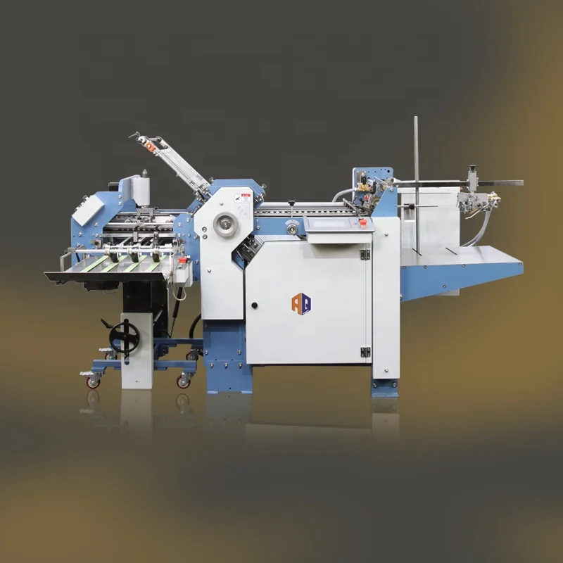 360mm Automatic Counting Pharmaceutical Leaflet Paper Folding Machine With Cross Fold Knife