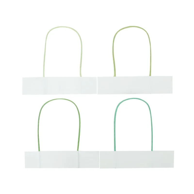 Environmentally friendly paper gift bag twisted wire handle recycling bag rope