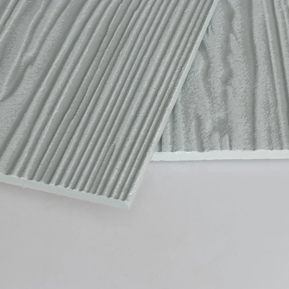 100% Asbestos Free Waterproof Color Painted Wood Grain fibre cement sheet with fireproof