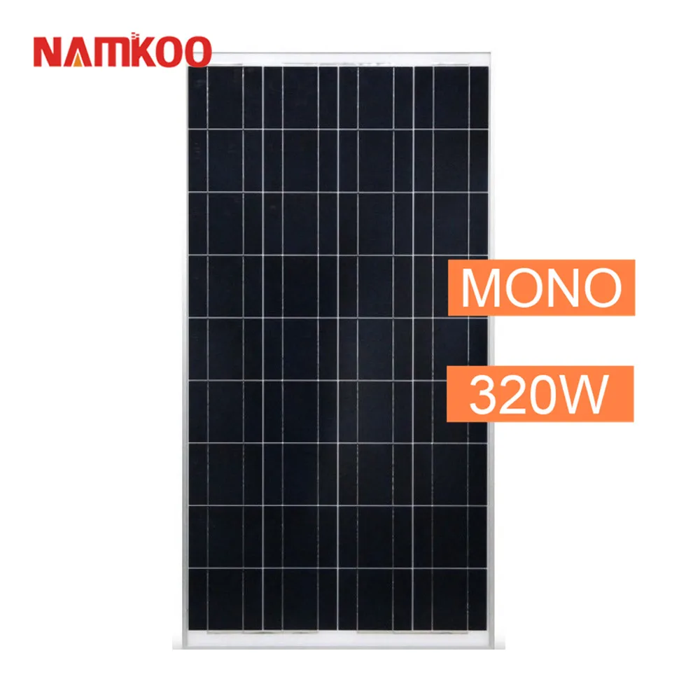 Монокристаллические солнечные панели Namkoo 320 Вт, солнечные модули 320 Вт, 72 ячейки Perc